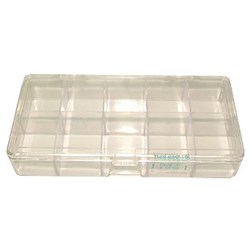 SALON FIRST Box empty 11 compartments ideal for tips, lash shields